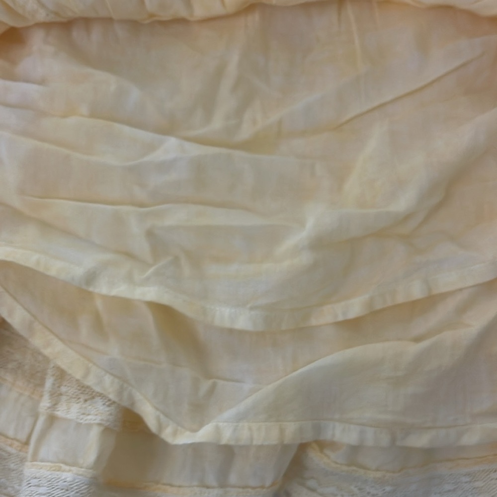 LoveShackFancy Yellow Ruffled Mini Skirt - Picture 5 of 5